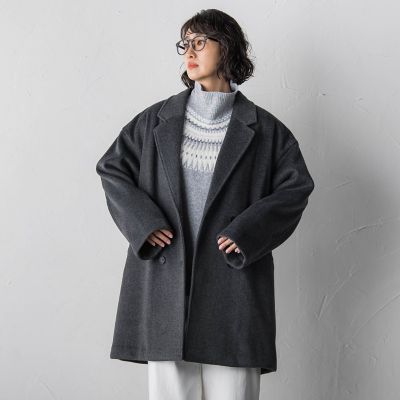 ＜la.f...（Women）＞【ｂｉｙｏｒｉ】ニットビーバーコート