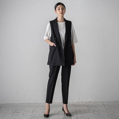 【カタログ掲載】ドライギャバストレッチジレ≪手洗い可能／セットアップ対応≫