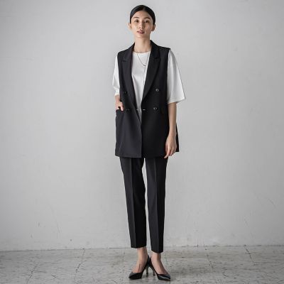 【カタログ掲載】ドライギャバストレッチジレ≪手洗い可能／セットアップ対応≫