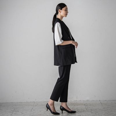 【カタログ掲載】ドライギャバストレッチジレ≪手洗い可能／セットアップ対応≫
