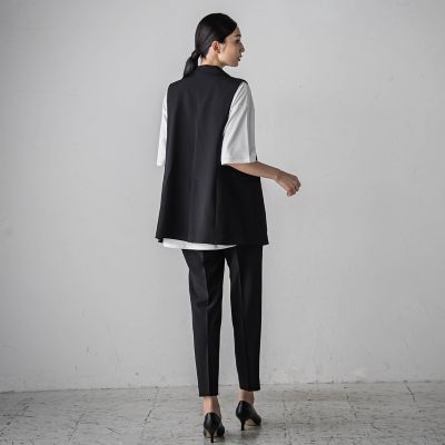 【カタログ掲載】ドライギャバストレッチジレ≪手洗い可能／セットアップ対応≫