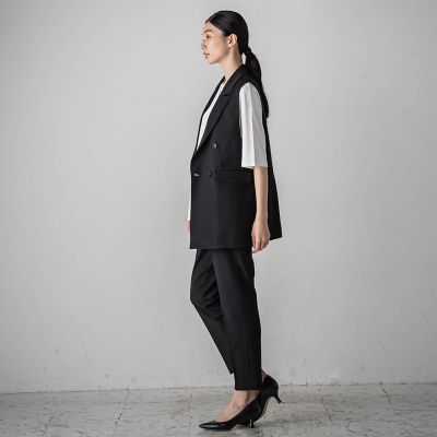 【カタログ掲載】ドライギャバストレッチジレ≪手洗い可能／セットアップ対応≫