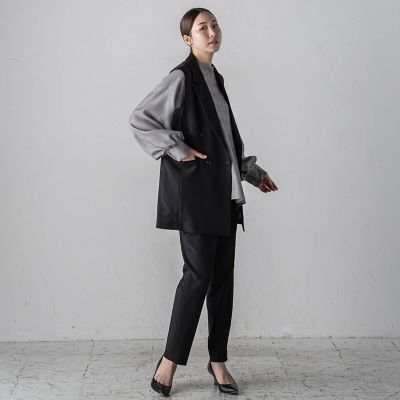 【カタログ掲載】ドライギャバストレッチジレ≪手洗い可能／セットアップ対応≫