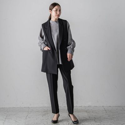 【カタログ掲載】ドライギャバストレッチジレ≪手洗い可能／セットアップ対応≫