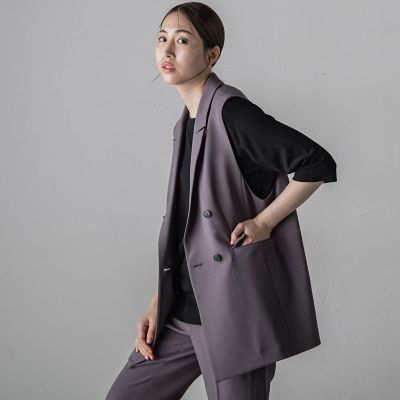 【カタログ掲載】ドライギャバストレッチジレ≪手洗い可能／セットアップ対応≫