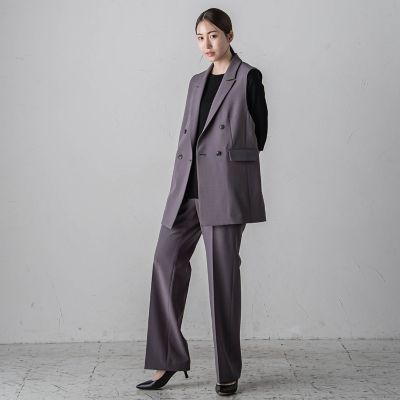 【カタログ掲載】ドライギャバストレッチジレ≪手洗い可能／セットアップ対応≫