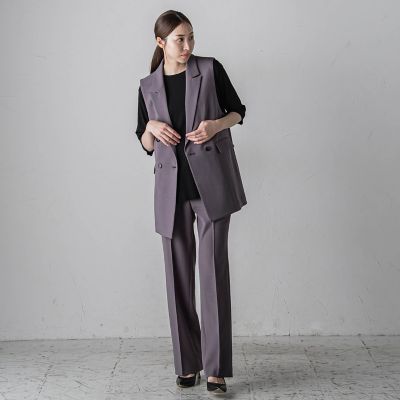 【カタログ掲載】ドライギャバストレッチジレ≪手洗い可能／セットアップ対応≫