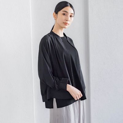 バックサテンジョーゼットジャケット≪洗濯機で洗える≫