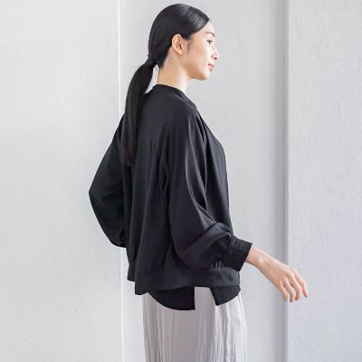 バックサテンジョーゼットジャケット≪洗濯機で洗える≫