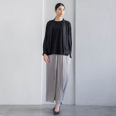 バックサテンジョーゼットジャケット≪洗濯機で洗える≫