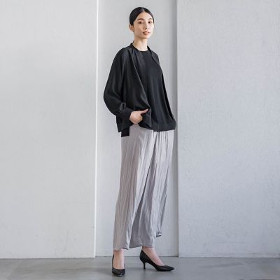 バックサテンジョーゼットジャケット≪洗濯機で洗える≫