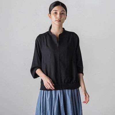 バックサテンジョーゼットジャケット≪洗濯機で洗える≫