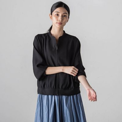 バックサテンジョーゼットジャケット≪洗濯機で洗える≫
