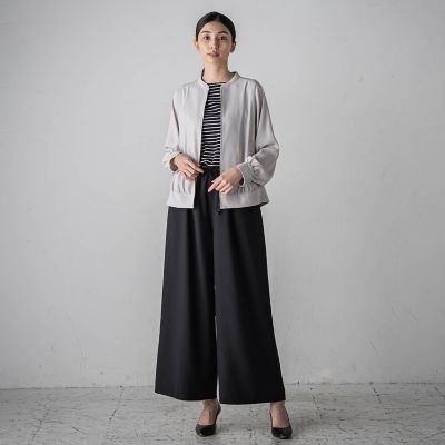 バックサテンジョーゼットジャケット≪洗濯機で洗える≫