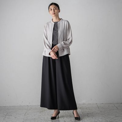 バックサテンジョーゼットジャケット≪洗濯機で洗える≫
