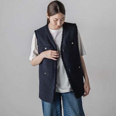 【カタログ掲載】ノンウールツィードジレ≪セットアップ対応≫