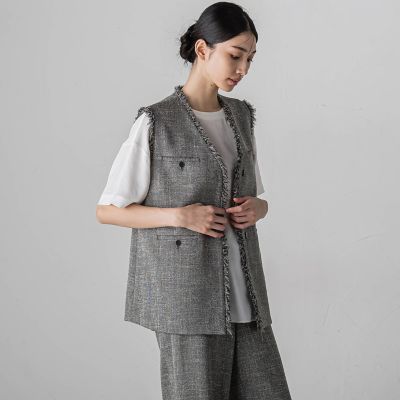 【カタログ掲載】ノンウールツィードジレ≪セットアップ対応≫