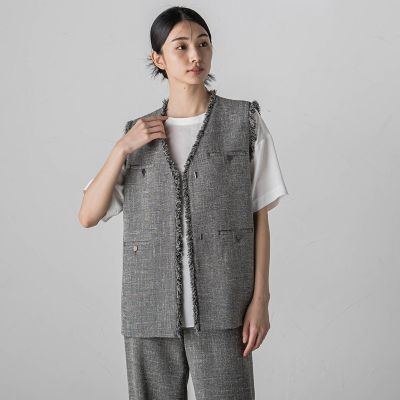 【カタログ掲載】ノンウールツィードジレ≪セットアップ対応≫