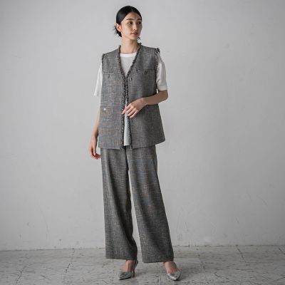 【カタログ掲載】ノンウールツィードジレ≪セットアップ対応≫