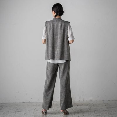 【カタログ掲載】ノンウールツィードジレ≪セットアップ対応≫