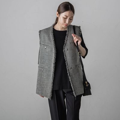 【カタログ掲載】ノンウールツィードジレ≪セットアップ対応≫