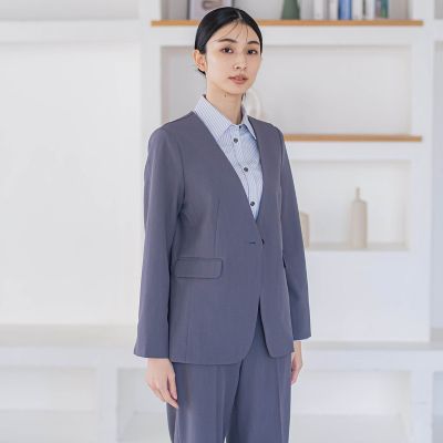 極美品☆近年モデル Lサイズ相当 モラビト ノーカラージャケット