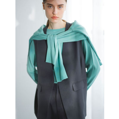 【SALE】la.f...（Women）/ラ エフ パウダーツイルストレッチジレ&#8810;洗濯機で洗える/防シワ/セットアップ対応&#8811; 20チャコールグレ トップス【三越伊勢丹/公式】