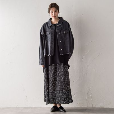オーバーサイズデニムジャケット≪手洗い可能≫ | la.f (Women)/ラ