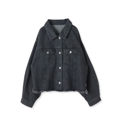 オーバーサイズデニムジャケット≪手洗い可能≫ | la.f
