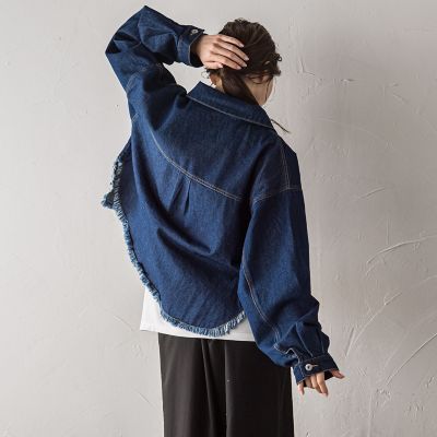 オーバーサイズデニムジャケット≪手洗い可能≫ | la.f（Women）/ラ