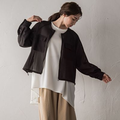 【再入荷】 WEB限定】メッシュブルゾン | la.f（Women）/ラ エフ ジャケット・アウター