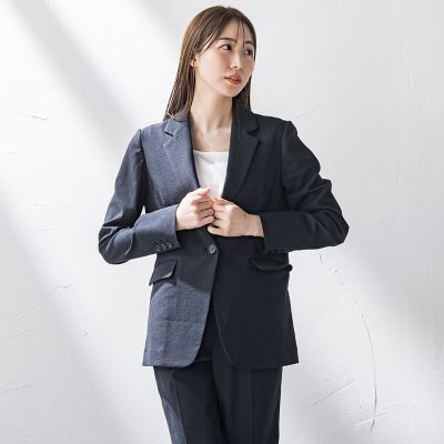 f3】【エブリン】デニムジャケット カジュアル ボタン付き サイド 