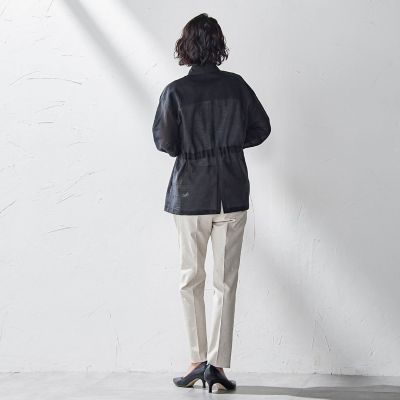 ポケット付きシアーシャツジャケット≪洗濯機で洗える≫