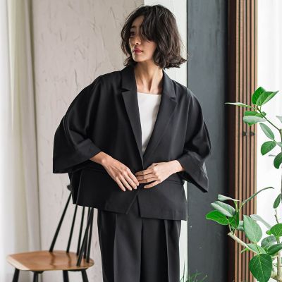 【ＷＥＢ限定】五分袖ショートジャケット≪洗濯機で洗える≫