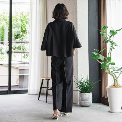 【ＷＥＢ限定】五分袖ショートジャケット≪洗濯機で洗える≫