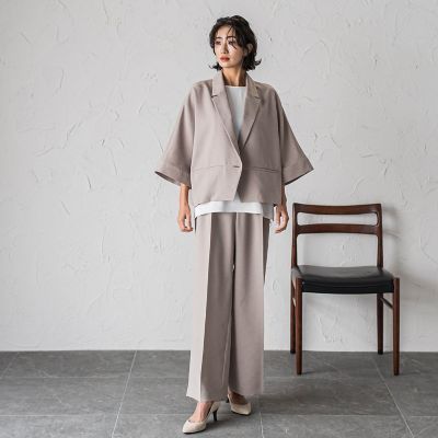 【ＷＥＢ限定】五分袖ショートジャケット≪洗濯機で洗える≫