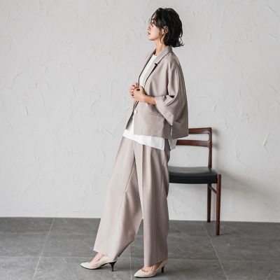 【ＷＥＢ限定】五分袖ショートジャケット≪洗濯機で洗える≫