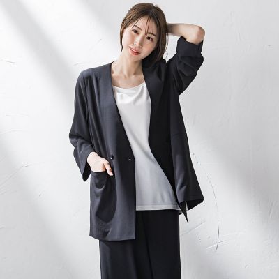 【SALE】la.f...（Women）/ラ エフ キレリジャケット&#8810;手洗い可能&#8811; 04ブラック コート・ジャケット【三越伊勢丹/公式】