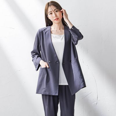＜la.f...（Women）＞キレリジャケット≪手洗い可能≫
