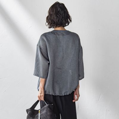 シャンブレーメッシュブルゾン≪手洗い可能≫