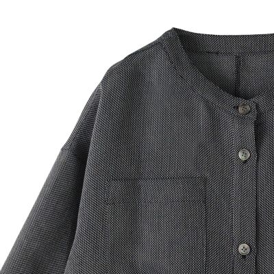 シャンブレーメッシュブルゾン≪手洗い可能≫