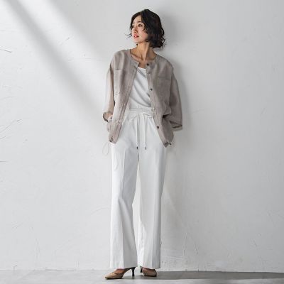 シャンブレーメッシュブルゾン≪手洗い可能≫