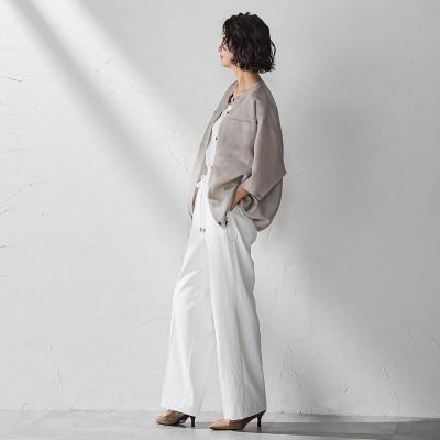 シャンブレーメッシュブルゾン≪手洗い可能≫