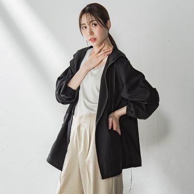 ラエフ　洗えるフードショートコート≪速乾/撥水/洗濯機で洗える≫ ラエフ 洗えるフードショートコート≪速乾/撥水/洗濯機で洗える≫