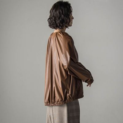 フェイクレザーブルゾン≪手洗い可能≫ | la.f（Women）/ラ エフ
