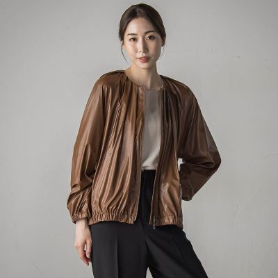 フェイクレザーブルゾン≪手洗い可能≫ | la.f（Women）/ラ エフ