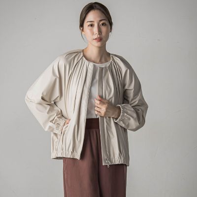 【SALE】la.f...（Women）/ラ エフ フェイクレザーブルゾン&#8810;手洗い可能&#8811; 12ベージュ コート・ジャケット【三越伊勢丹/公式】