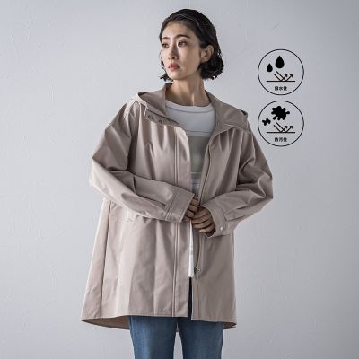 la.f...（Women）/ラ エフ "シルエットの変化が楽しめる"ストレッチマウンテンパーカー 12ベージュ トップス【三越伊勢丹/公式】