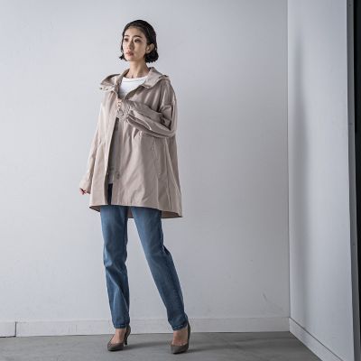 シルエットの変化が楽しめる”ストレッチマウンテンパーカー | la.f