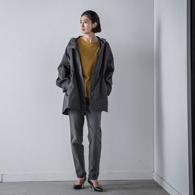 シルエットの変化が楽しめる”ストレッチマウンテンパーカー | la.f
